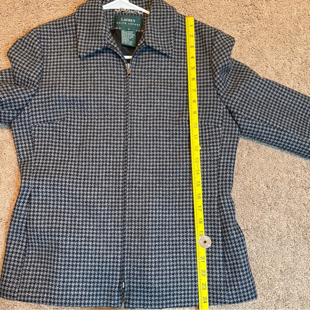 Lauren Ralph Lauren Wool Jacket - Black and Gray - Picture 7 of 10